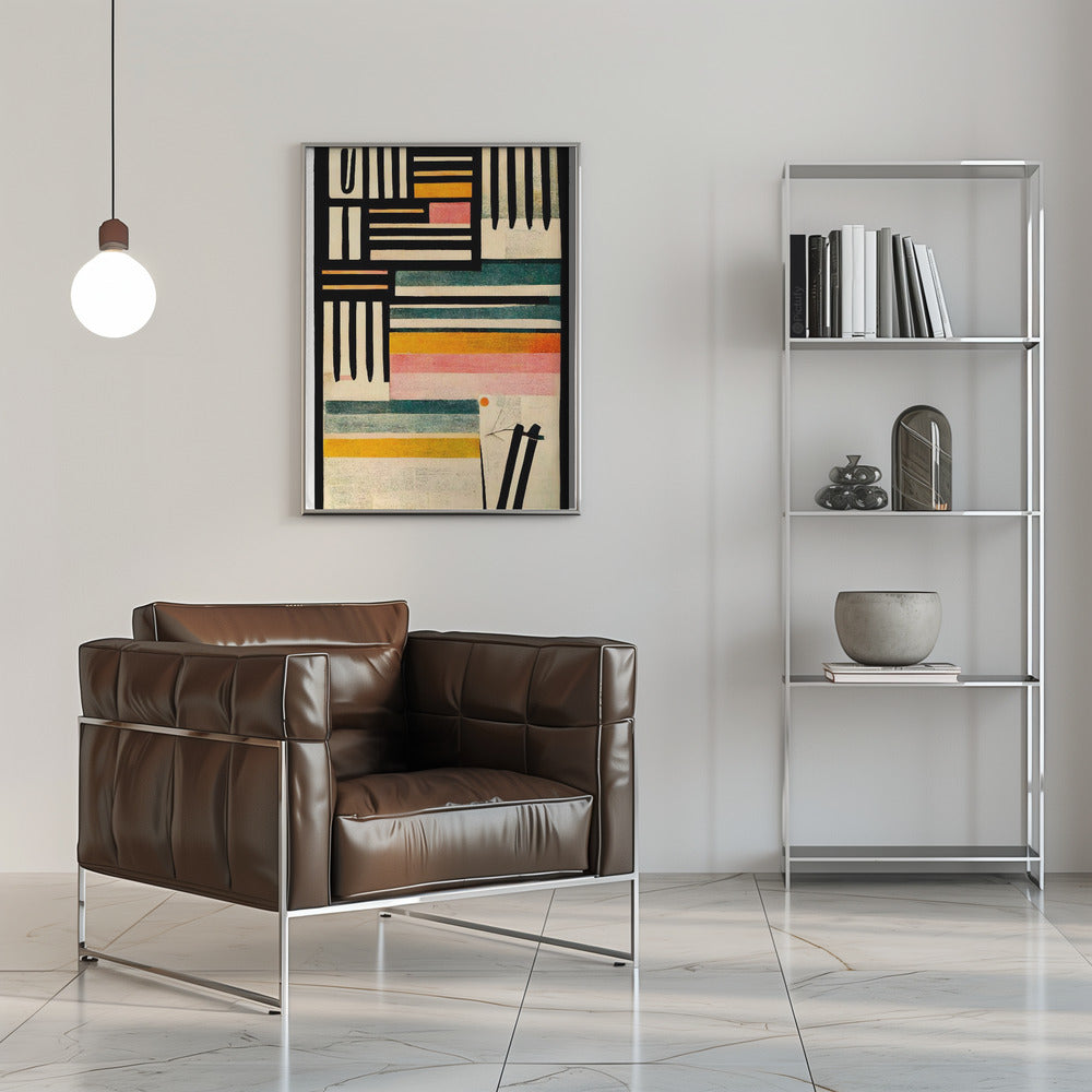 Crossed Lines Poster